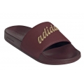 adidas Slides Adilette Shower - adidas Logo - Burgundy Women - 1 Pair